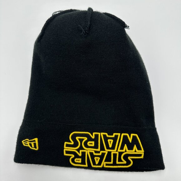New Era Star Wars Black and Yellow Beanie Hat / New with Tags - Picture 6 of 12